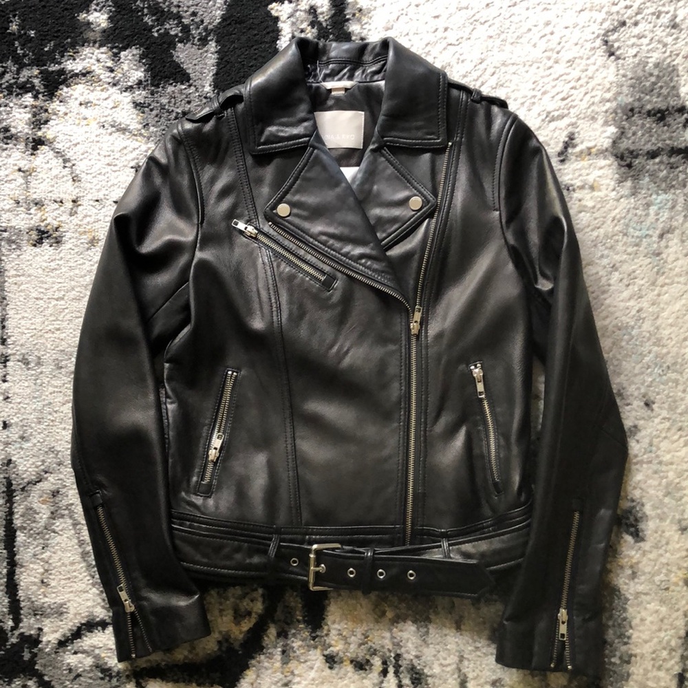 Soia & Kyo lambskin biker jacket